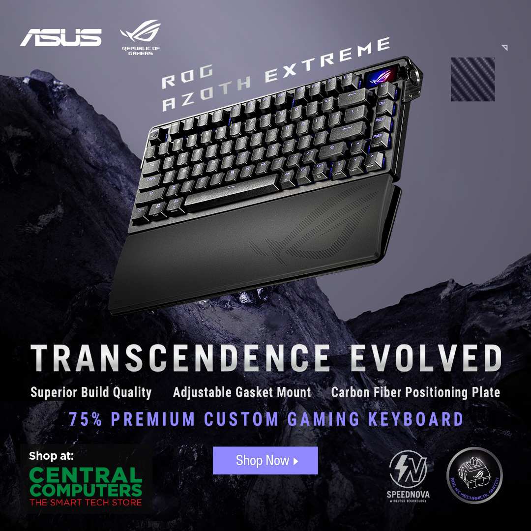 centralcomputer's tweet photo. 🎮 Transcend with the NEW ROG Azoth Extreme Premium Custom Gaming Keyboard! 👾
https://t.co/PDG7uWzwuD
#CentralComputers #ASUS #ROG #ROGAzothExtreme #GasketMount #Keyboard #GamingKeyboard https://t.co/2GT7ogCiic