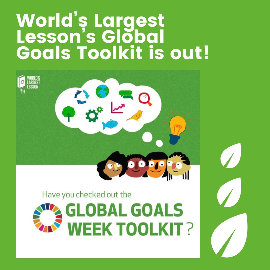 GCE_US's tweet image. 🌎 @TheWorldsLesson 's Global Goals Week Toolkit is out!
🍃 This toolkit contains lesson plans about sustainability and the UN's Sustainable Development Goals (SDGs).
👉🏼 You may learn more here: bit.ly/GoalsToolkit20…
