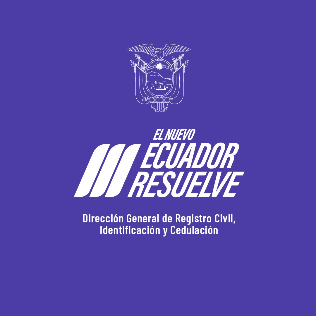 Registro Civil Ecuador 🇪🇨 tweet media