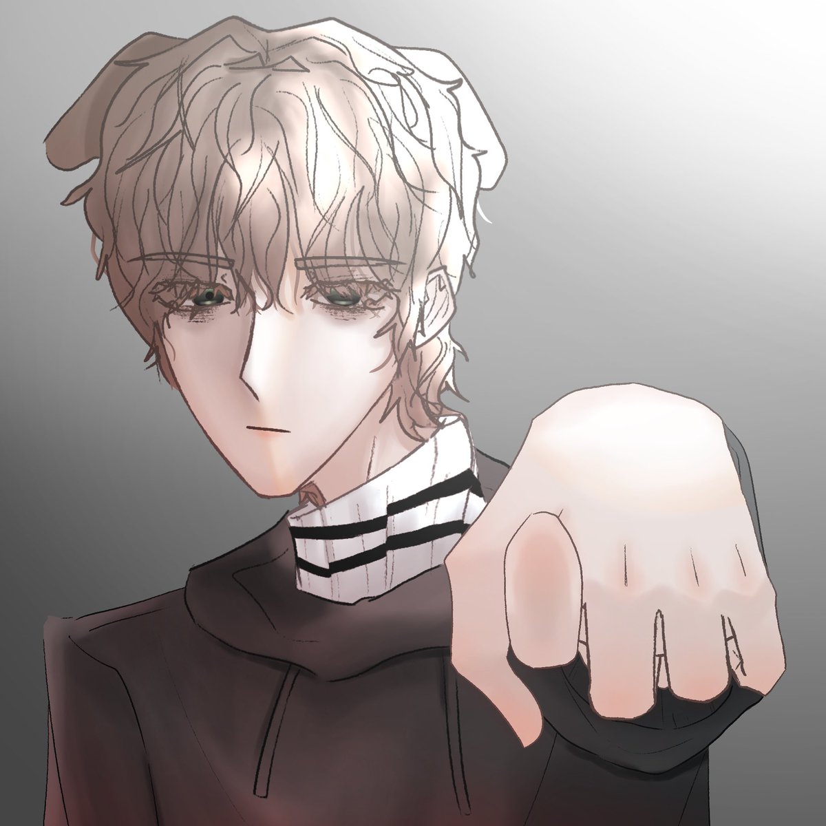 거울덕은 백안 보단 흑안+녹안임. 느낌이? 머리도 파마 섞인 느낌 컬들어간. 난 덕개 그릴때마다 역할에 따라서 덕개가 달라짐 ㅠㅋㅋ