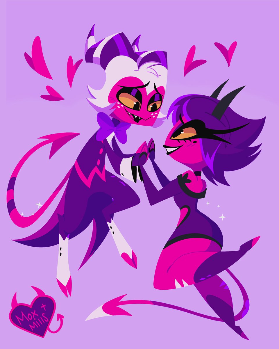 Best couple in Helluva Boss⁉️ M&amp;M <3

#HelluvaBoss #HelluvaBossFanart #HelluvaBossMillie #HelluvaBossMoxxie