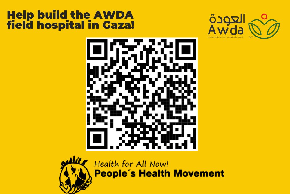 Donate to build the <a href="/awdaps/">جمعية العودة الصحية والمجتمعية - AWDA</a> field hospital in #Gaza vivasalud.koalect.com/en-GB/p/suppor…