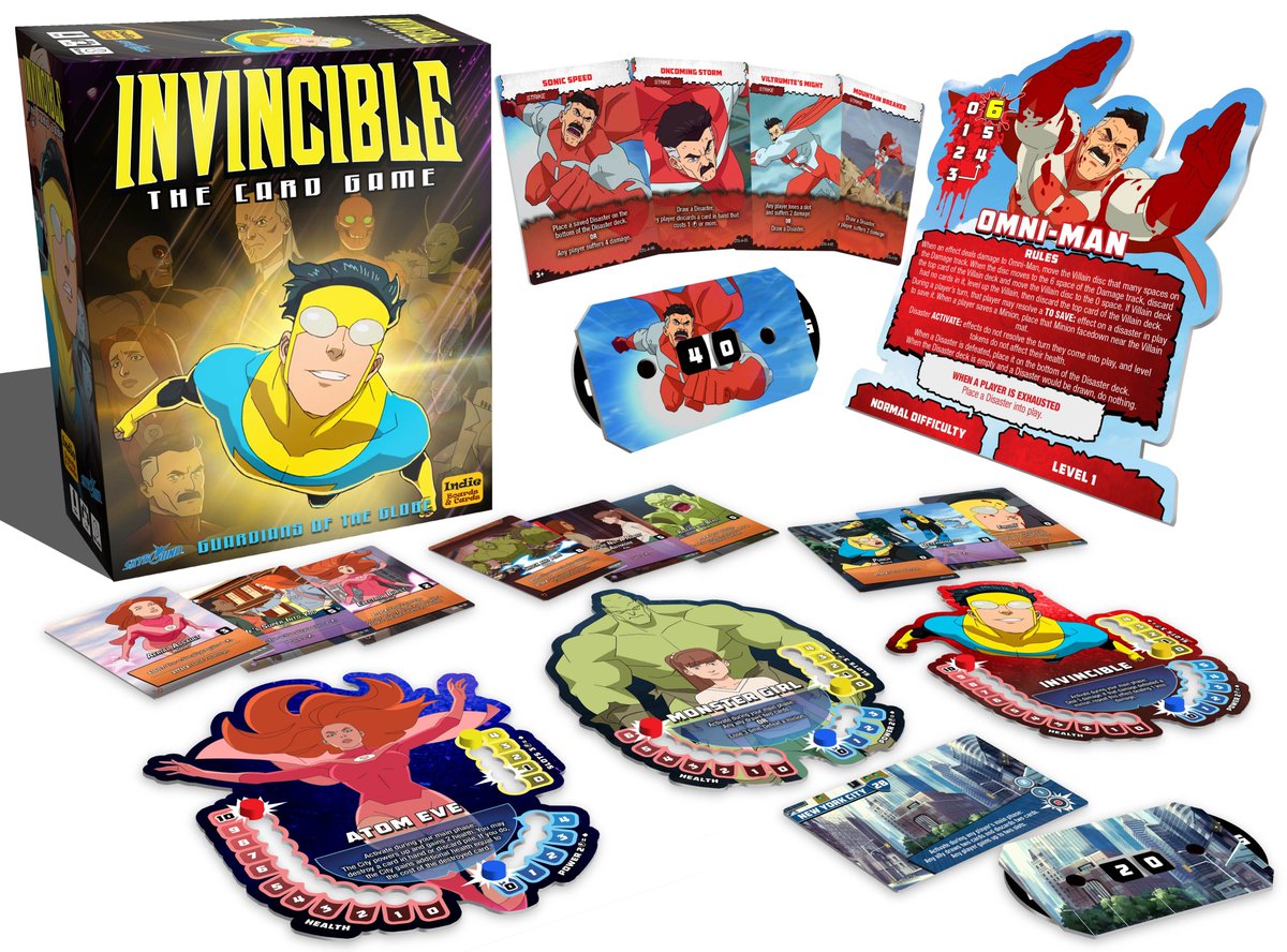 Invincible: The Card Game is coming to Kickstarter as Indie Boards &amp; Cards signs multi-year licensing deal with Skybound Tabletop

Full story in the replies: 

<a href="/IBCGames/">Indie Boards and Cards</a>