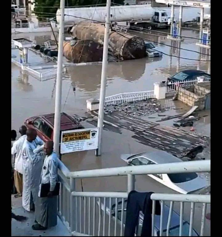Our deepest sympathy &amp; prayers to every family in Maiduguri, the Borno State’s capital. Being flooded after the Alau Dam collapsed was Sad.

We sympathize with all the affected. Losing their homes and means of livelihood is unfortunate. May Allah make it easy for them.

NEC-AYCC.