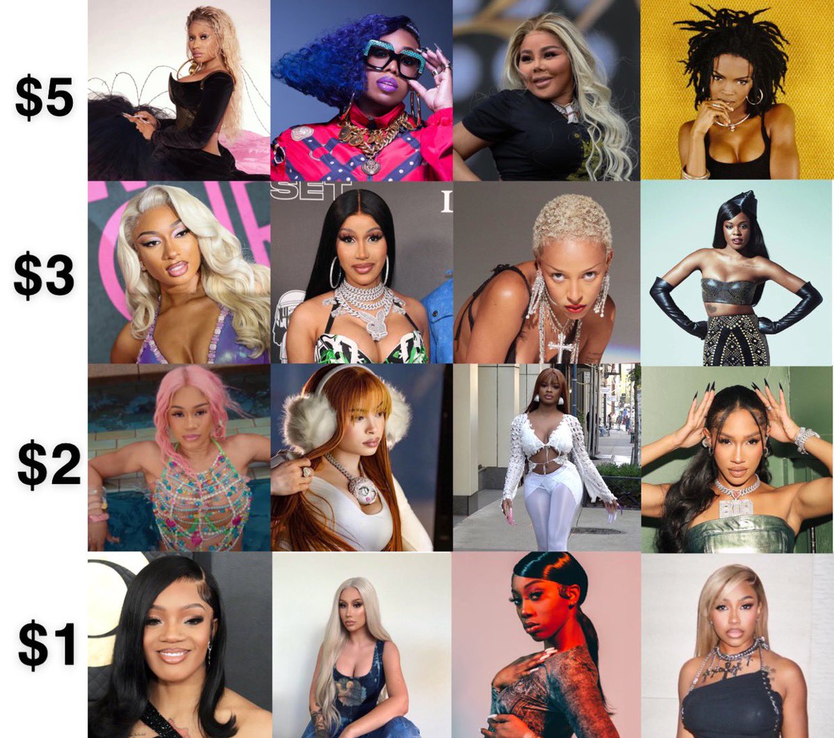 you got $20 budget for your album… who you calling for a feature?