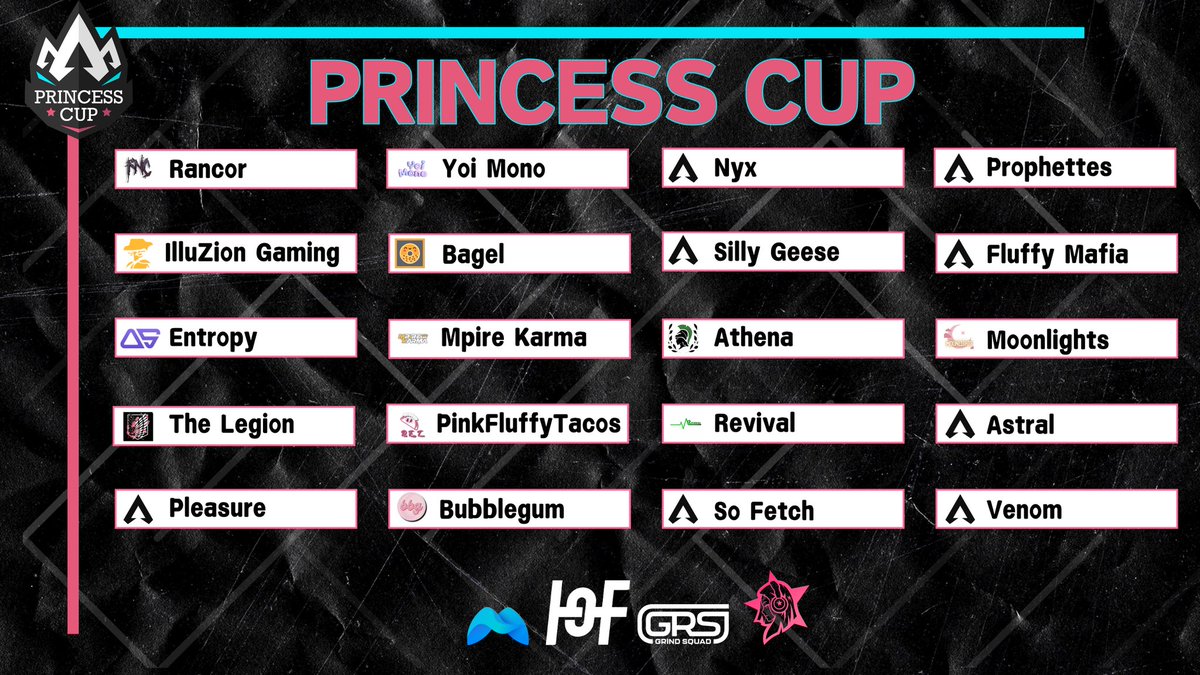 MPIRE RynoLive (@rynolive_) on Twitter photo Here are your official teams for tomorrow's opening night!
Queen's Cup Γ Princess Cup Season 3 starts tomorrow at 7pm est! Catch all the action across two channels and teamstream.
Sponsored by <a href="/HOF__gaming/">HOF Gaming</a>, <a href="/PlayMobius/">Mobius</a> & <a href="/WomensCircuits/">Womenβs Circuits</a>
Who's gonna wear the crown?! Here are your official teams for tomorrow's opening night!
Queen's Cup Γ Princess Cup Season 3 starts tomorrow at 7pm est! Catch all the action across two channels and teamstream.
Sponsored by <a href="/HOF__gaming/">HOF Gaming</a>, <a href="/PlayMobius/">Mobius</a> & <a href="/WomensCircuits/">Womenβs Circuits</a>
Who's gonna wear the crown?!