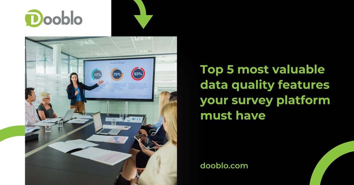 Ensure your survey platform excels with top-notch data quality features! These essential elements are key to maintaining data integrity and reliability, which is crucial for impactful research. Check out: dooblo.net/top-5-most-val… #DataQuality #DataIntegrity