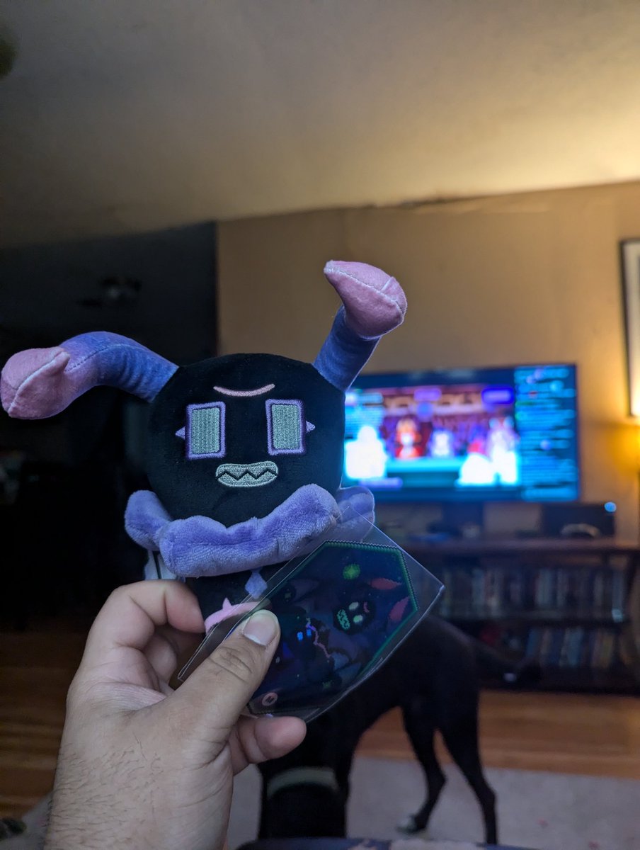 McLovin77964027's tweet photo. Got my #bubi plushie!! I'm so happy 🥲🖤💜🩷 @ironmouse #rodentkingdom
#Ironmouse 
#Mouseathon 
#makeship https://t.co/L7O3DEXDdt