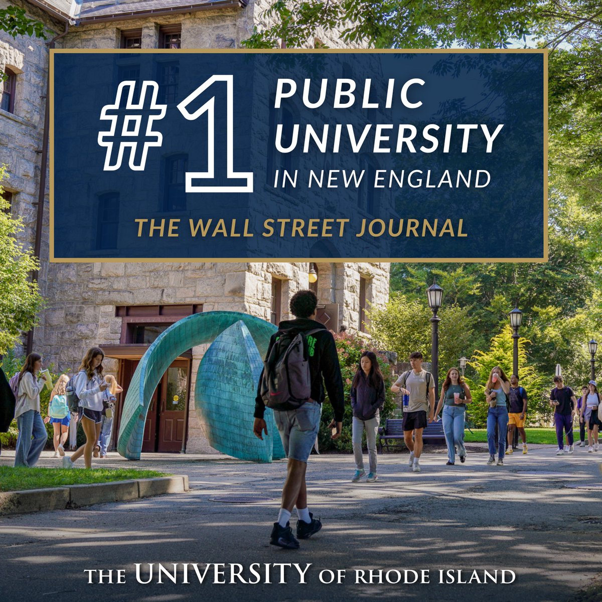 URI is the No. 1 public university in New England according to the Wall Street Journal in its 2025 Best Colleges in the U.S. rankings! This recognition reflects our commitment to student success  by providing broad access to a high-quality education.
➡️ uri.edu/news/2024/09/u…