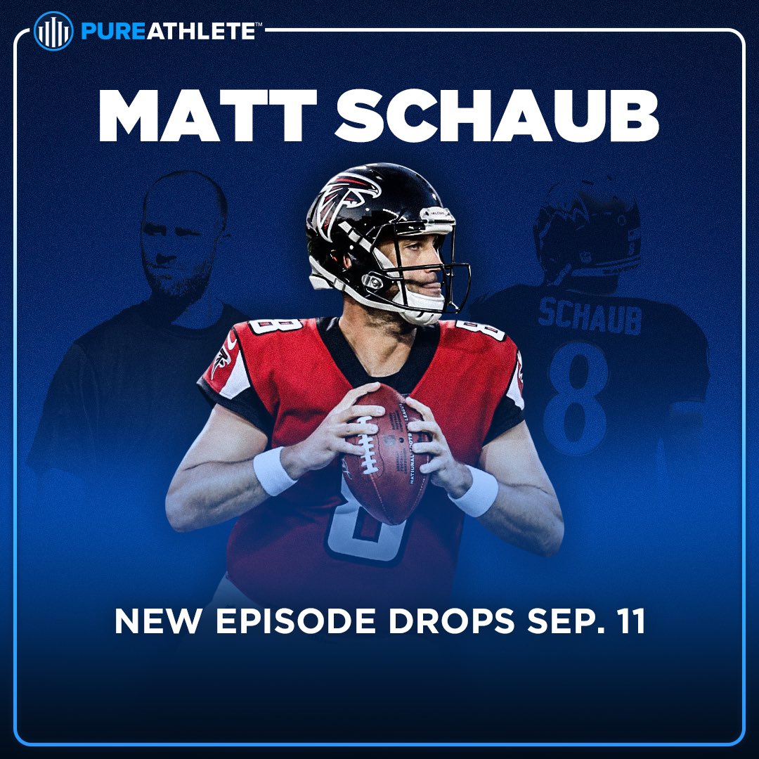 Pure Athlete (@pureathleteinc) on Twitter photo ‼️NEW EPISODE TOMORROW‼️
Former NFL 2x Pro Bowl QB <a href="/MattSchaub/">Matt Schaub</a> played for 17 yrs in the NFL, after a stellar college career with the University of Virginia including being the #ACC Player of the Year in 2002 and the #NFL Passing Yards Leader in 2009.
Matt was a 3-sport star ‼️NEW EPISODE TOMORROW‼️
Former NFL 2x Pro Bowl QB <a href="/MattSchaub/">Matt Schaub</a> played for 17 yrs in the NFL, after a stellar college career with the University of Virginia including being the #ACC Player of the Year in 2002 and the #NFL Passing Yards Leader in 2009.
Matt was a 3-sport star