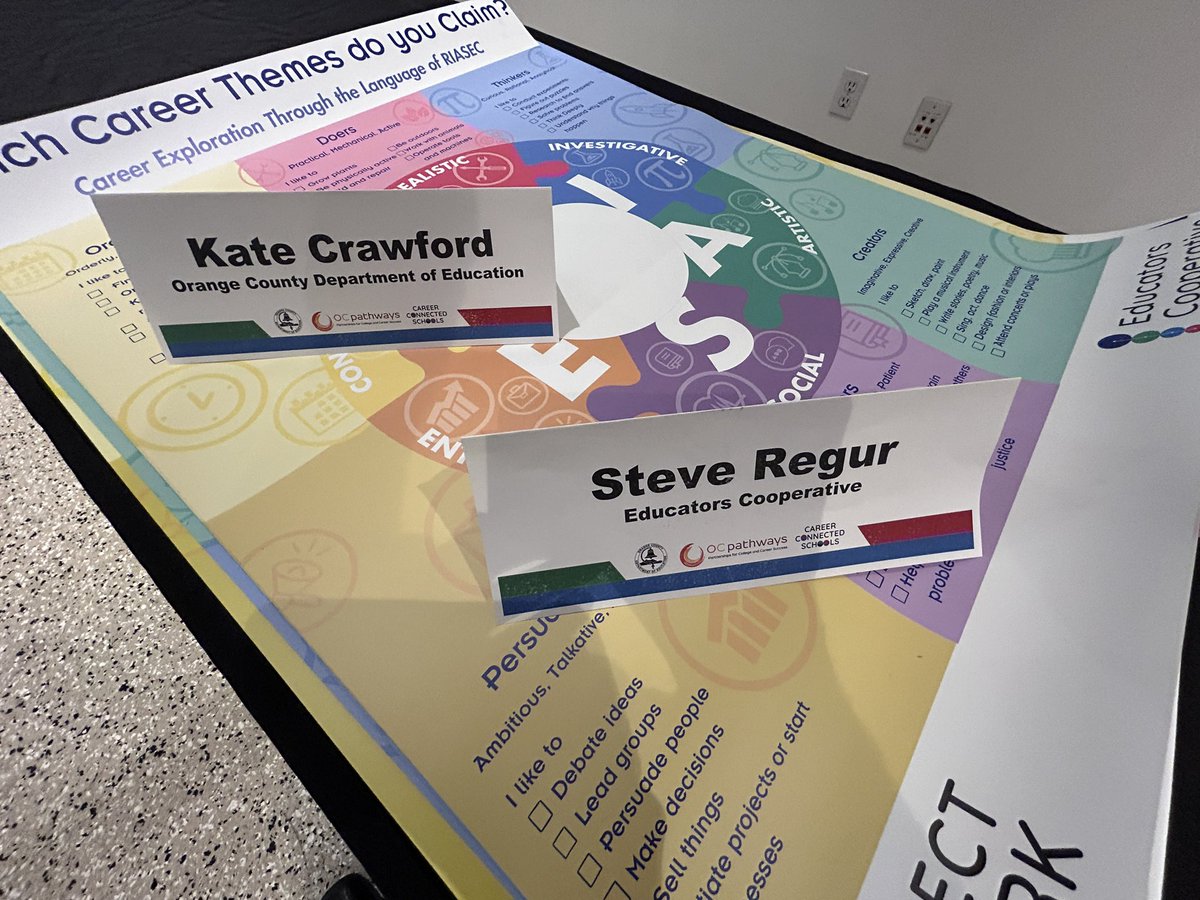 Connect the Work (@connectthework) on Twitter photo Time to Connect the Work <a href="/PathwaysOc/">OC Pathways</a> site leaders advancing #CareerConnectedSchools #RIASEC <a href="/sregur/">Steve Regur</a> Time to Connect the Work <a href="/PathwaysOc/">OC Pathways</a> site leaders advancing #CareerConnectedSchools #RIASEC <a href="/sregur/">Steve Regur</a>