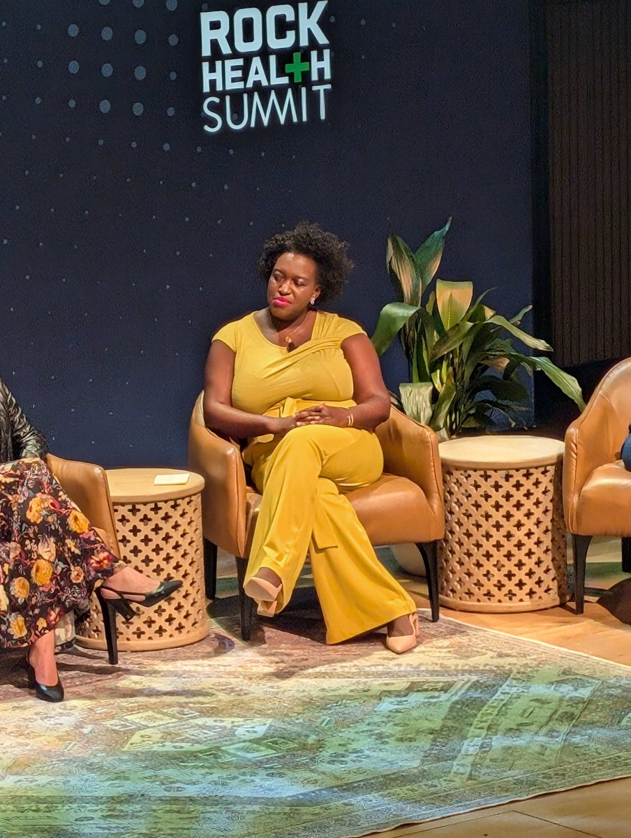 Great start to the <a href="/Rock_Health/">Rock Health</a> Summit including the incomparable @drmoniqueasmith 🙌🏼🙌🏼. How does she suggest to be resilient in this climate? Focus on VALUE over growth