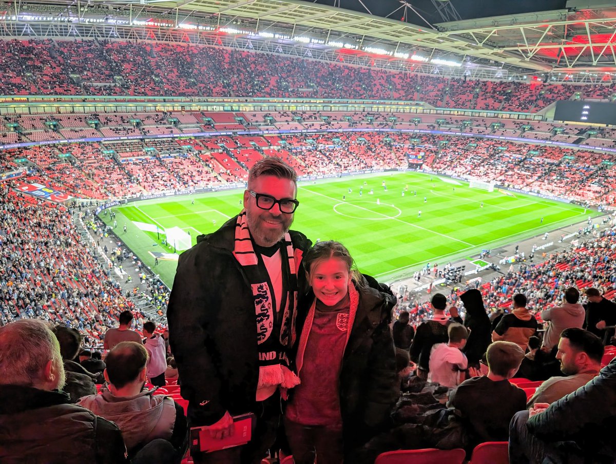 neal_with_an_A's tweet photo. A great night at Wembley watching @England with my daughter.
A brilliant night out and she has gone to bed VERY happy.
A good win, two good goals and treat night out.
Bangin!
#ENGvFIN https://t.co/MoKM51G5Wo