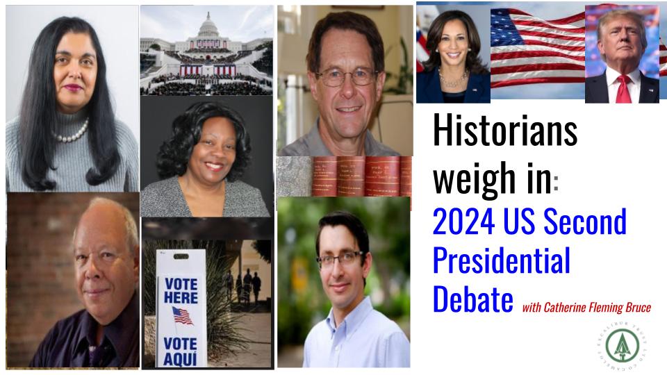 OIN  HISTORIANS FOR A VIRTUAL POST-DEBATE DISCUSSION ON THE 2024 SECOND  UNITED STATES PRESIDENTIAL DEBATE  Tuesday, September 10, 2024 at 10pm  EST. recorded and aired live on the Catherine Fleming Bruce for the  United States YouTube channel and on Twitter/X <a href="/JusticeDeferred/">Justice Deferred</a>