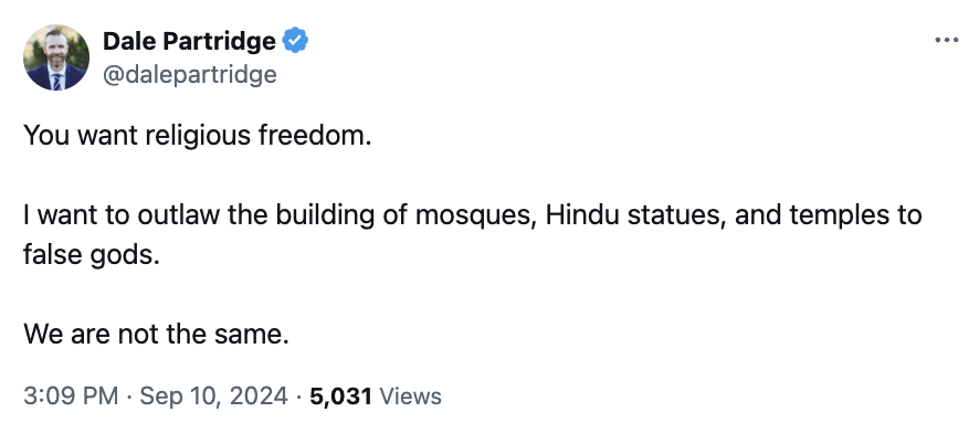 Christian Nationalists are not subtle.