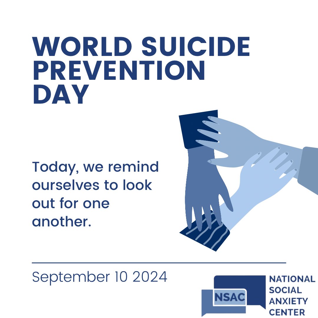 NSocialAnxietyC's tweet photo. Every life is precious, and reaching out with empathy can make a difference. Together, we can create a world where no one feels alone. #WorldSuicidePreventionDay #YouMatter #BreakTheSilence #NSAC https://t.co/xcBRrcKWza