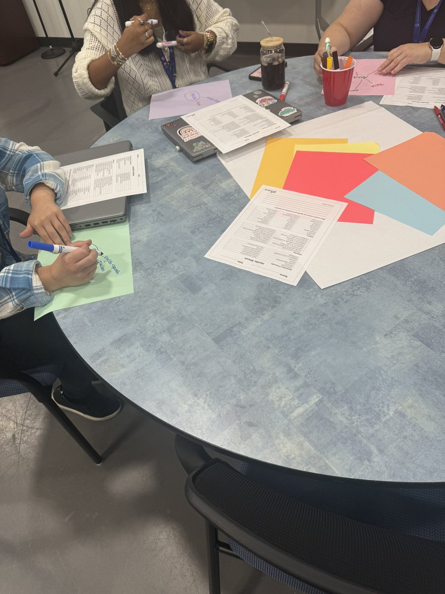 EL staff met today to kick off our work for the yr! Creating Identity wheels to intro ourselves, operationalizing D95 values, digging into data, &amp;sharing our year’s focus were our main tasks of the day. This group was on 🔥 &amp;I can’t wait for where we’re headed!
#Igniteandinspire