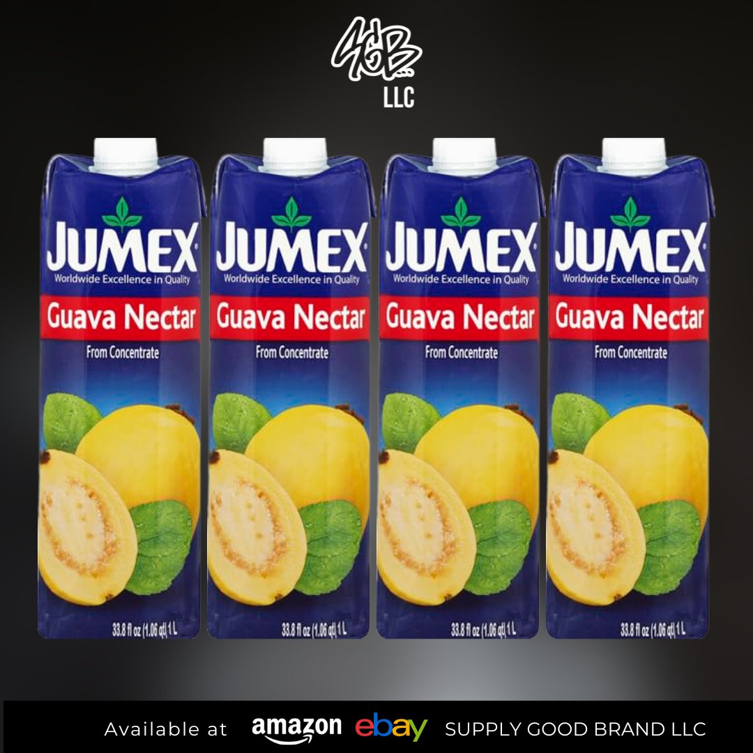 sgbrandsllc's tweet photo. New Product Alert!

Enjoy the exotic flavor of Jumex Guava Nectar! This refreshing, fruity drink is packed with the sweet and tangy taste of fresh guava, perfect for sipping anytime. Grab yours now from Supply Good Brands LLC. #JumexGuavaNectar #NewProduct #TropicalTaste https://t.co/OdwSd0F7jI