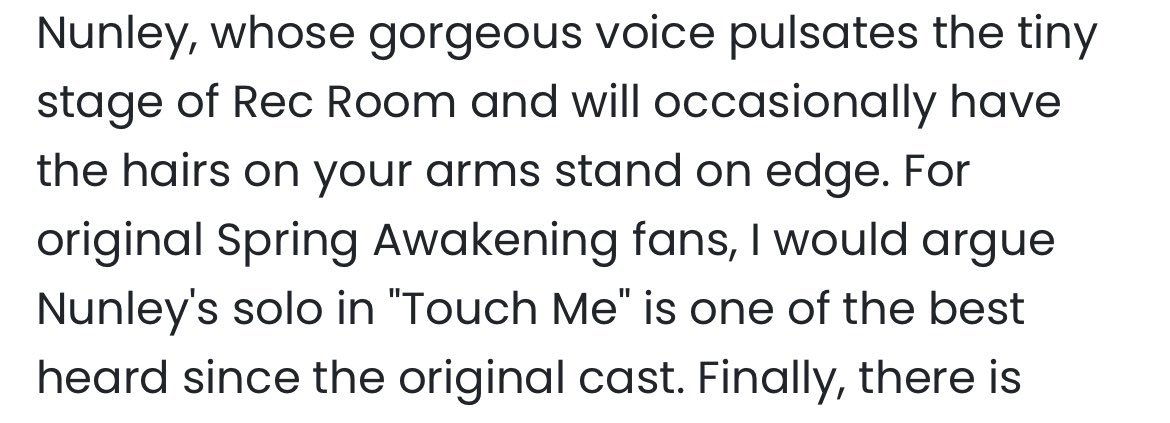 I came to Houston to pursue my acting career. Getting reviews like this makes it truly feel worth it. At the very least, I’m following my own path doing something I love. Thank you all for a great open! Spring Awakening is running until Sept. 28! Talk to me about discount codes!
