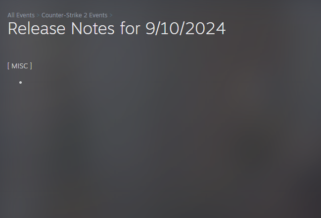 <a href="/CounterStrike/">CS2</a> Patch notes for anyone wondering 👇