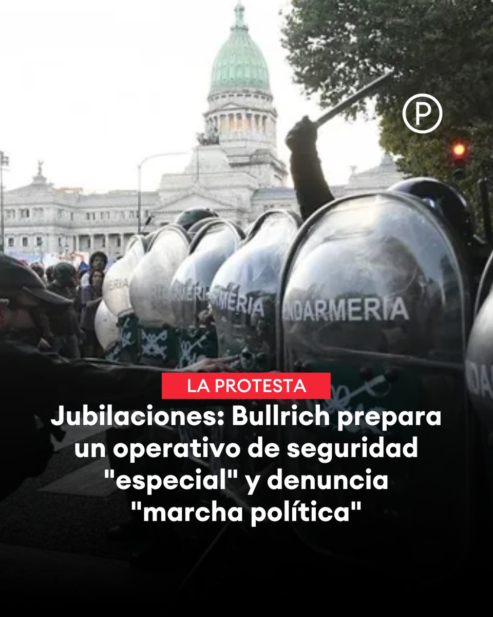 Letra_P's tweet photo. #LaProtesta ❗️ El Gobierno aguarda una movilización multitudinaria encabezada por los líderes de la oposición
➥ Bullrich no descarta actos de violencia y se aferra al protocolo antipiquetes
🔗 https://t.co/mIdTyzVrKS
✍️ @PConurbano