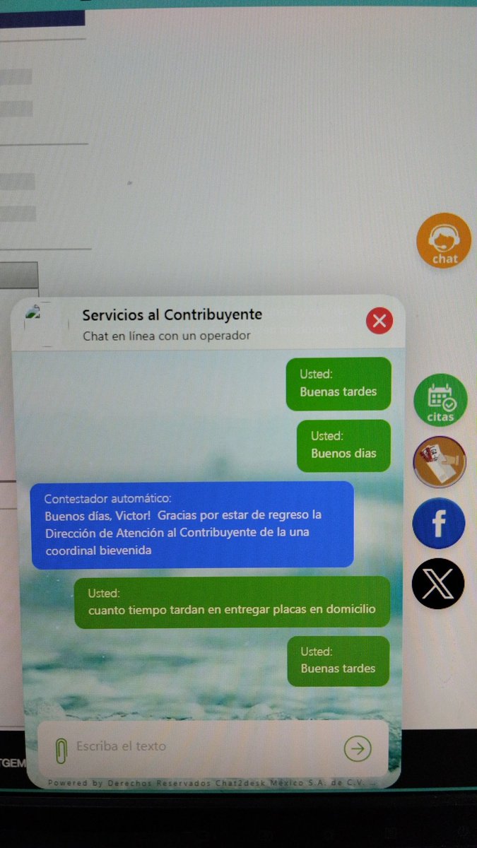 vigoplujan's tweet photo. @FinanzasEdomex En el chat no contestan. 

Que pésimo servicio.

Dónde se puede poner una queja? o quien atiende al contribuye?

Un lugar que si trabajen

#Reemplacamiento2024 https://t.co/UkZoTaM9X7