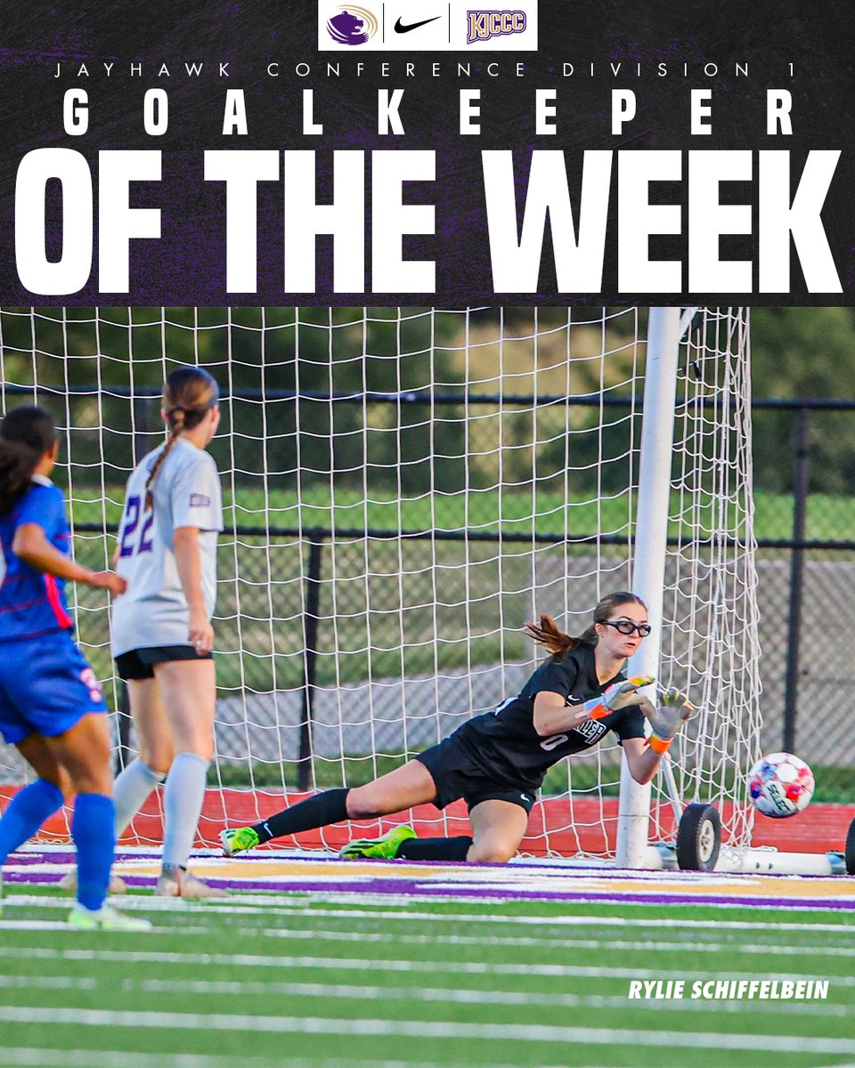 ButlerGrizzlies's tweet photo. For a second time in three weeks, Rylie Schiffelbein of @BCC_Soccer is the @KJCCCmedia Goalkeeper of the Week‼️

Info >> https://t.co/LLT7jbYQNb

#RoarGrizz🐻 https://t.co/0oaM56R6jk