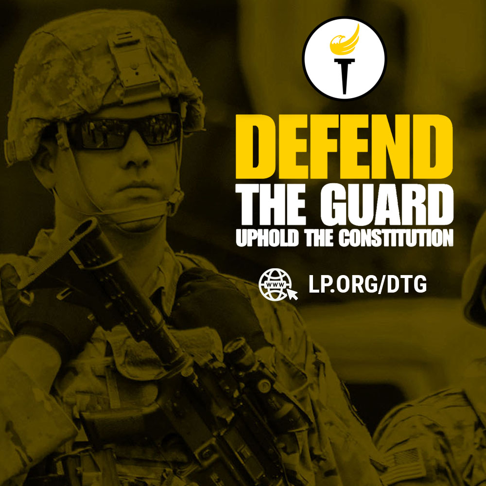 We're proud to support Defend the Guard, a movement to protect our National Guard from unauthorized overseas deployments without Congress' formal declaration of war.
Join us &amp; help restore Constitutional war powers!