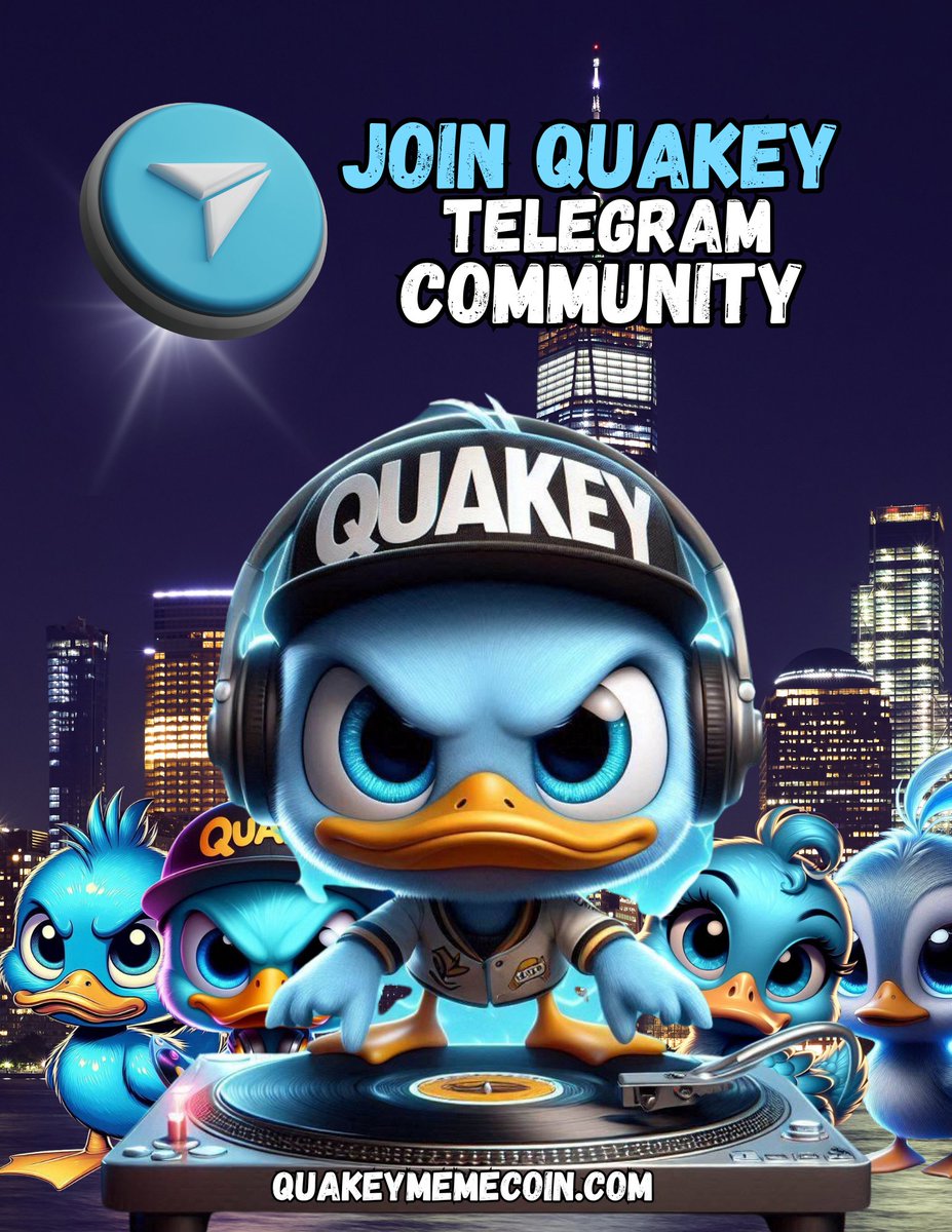 QUAKEYOFFICIALX's tweet photo. Join the #Quakey community on #Telegram
Stay updated on all the latest news, events, and developments around #QuakeyMemeCoin and connect with other members of the #community
Donโt miss outโjoin us today!
https://t.co/EHRhuNkYJa
#Solana #Solanaproject #quakeymemecoin https://t.co/uK5KagZmlX