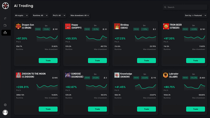 The fastest Web3 Sniper Bot for Tron Blockchain. Skip rugs, buy tokens before they reach the bonding curve, real-time token analysis, monitor token metrics, holder information, airdrops, and team wallet details.

tronhunter.app

#trx #tron #SunPumpMeme #SUNPUMP
