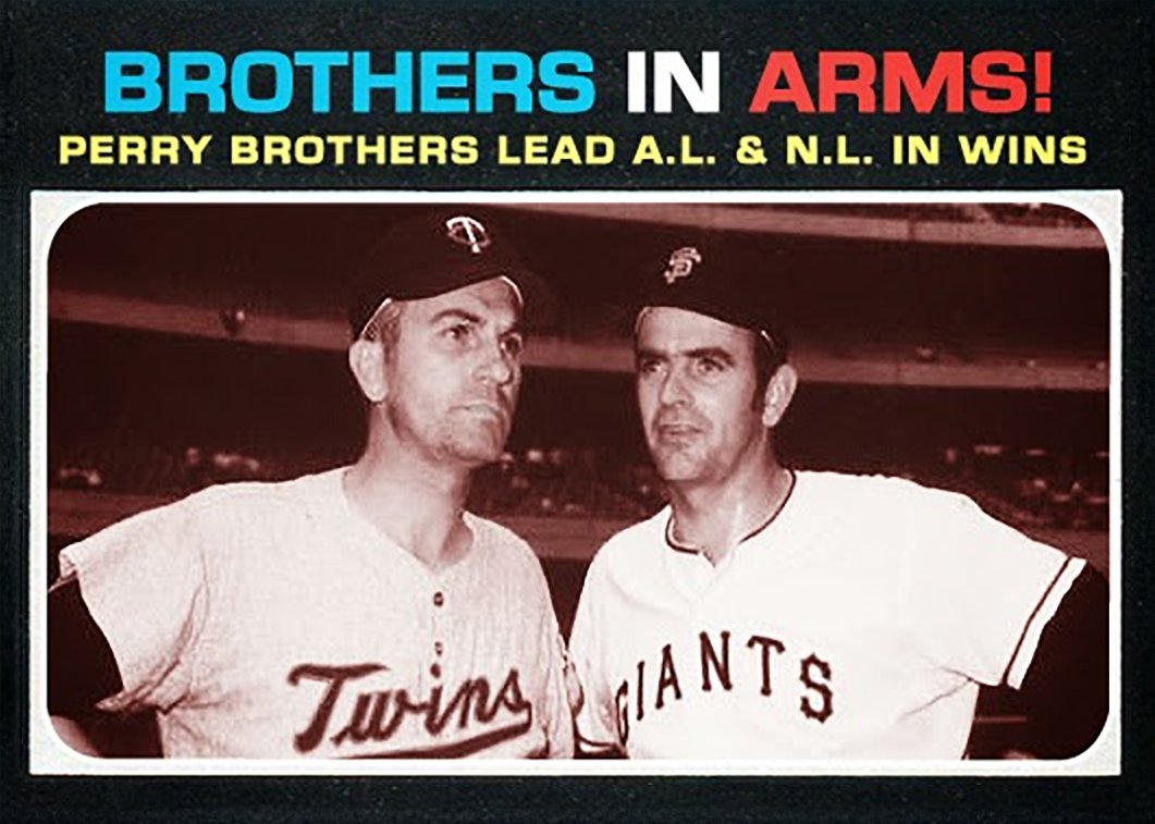 September 10, 1970 – The Perrys become the first siblings to win twenty games in the same season when Gaylord goes the distance in the San Francisco Giants' 11-0 victory over the Houston Astros at Candlestick Park.

Big brother Jim recorded his 20th win nine days earlier,
