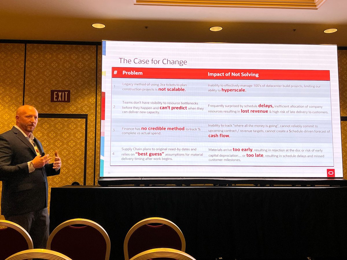 Project_Experts's tweet image. Special thanks to @NorthwellHealth for sharing their incredible digital transformation journey w/ Unifier, OPC & #OracleERP. Your insights were invaluable!
Thank you David Bullard, Sahil Shah, Brett Purdy, & Scott Salzler for leading this informative session at #OCW. 🙌