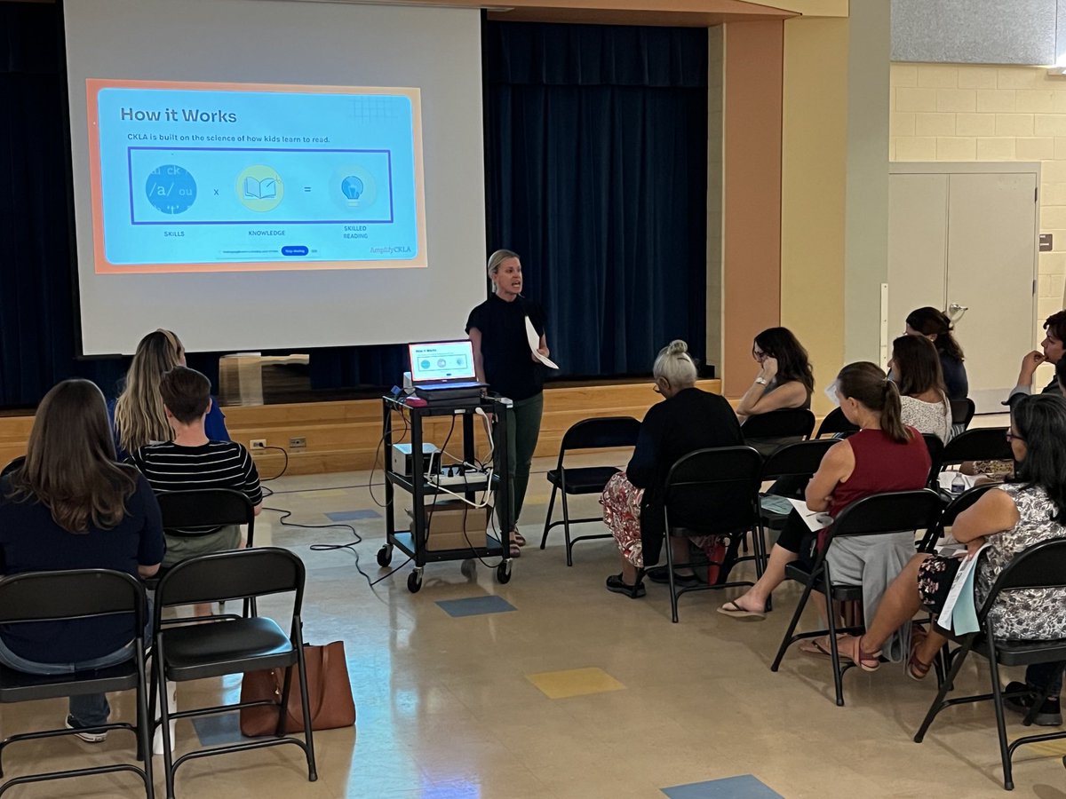 Our first PTA meeting of the year with our largest group in person and online. Thank you to our wonderful Reading Specialist, Debbie White for presenting about CKLA, our new Reading Curriculum. ⁦<a href="/ElemELA_Sup/">Melaika Brown</a>⁩ ⁦<a href="/ThomasTaylorEdD/">Thomas Taylor</a>⁩