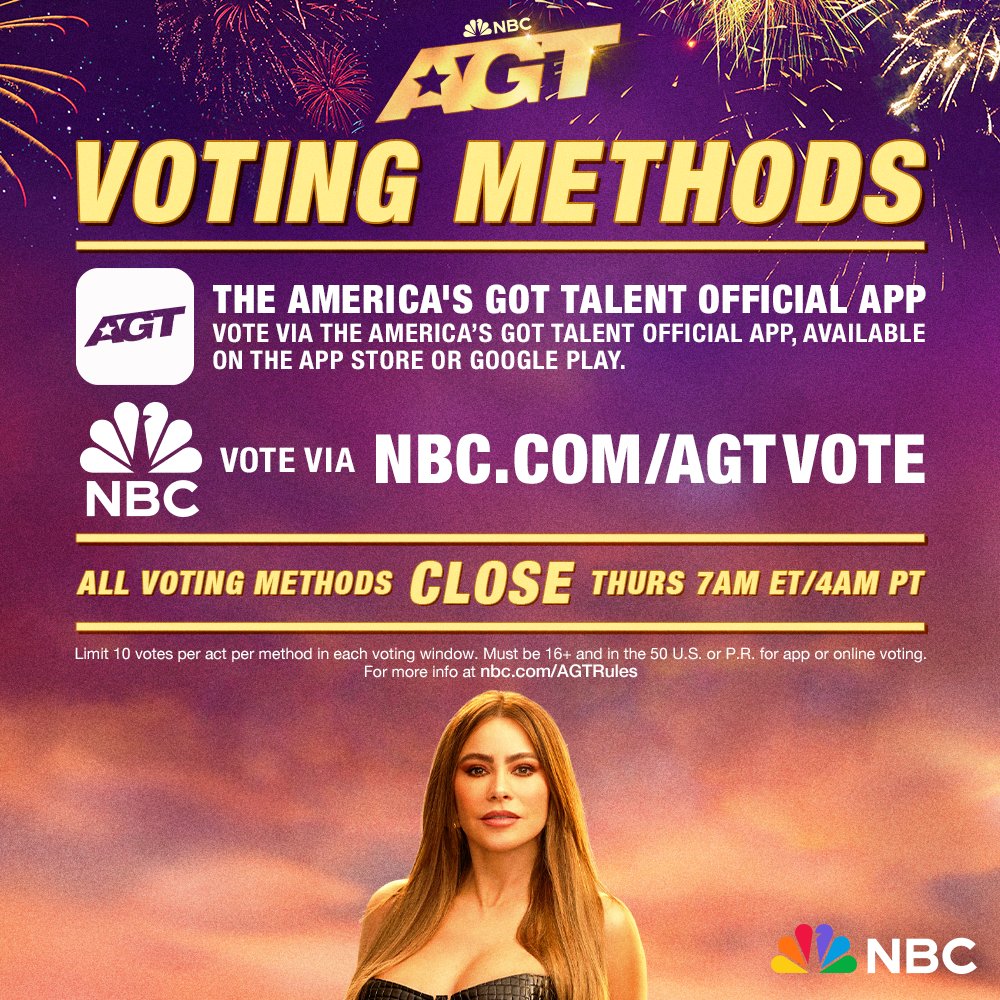 AGT's tweet photo. you know what to do. #AGT

☑️ AGT's official app
☑️ https://t.co/5CH3cKW6cX https://t.co/VEIqfCzdjp