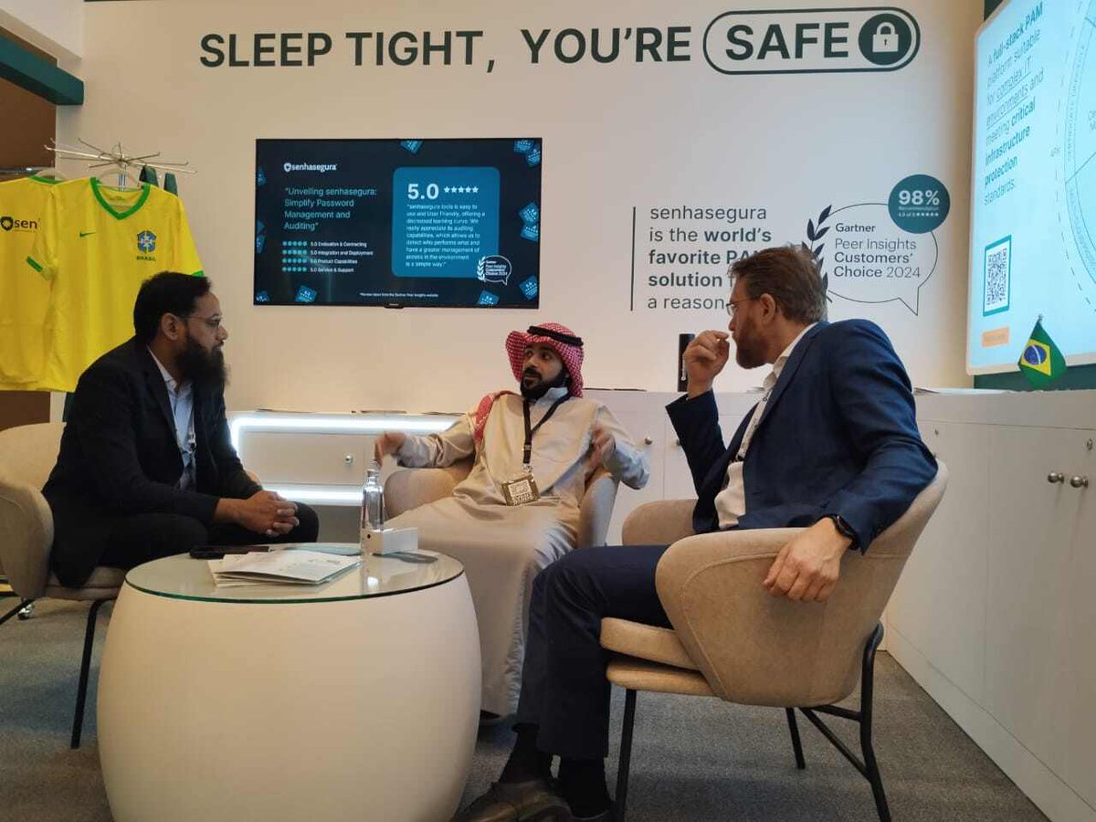 segura_security's tweet image. Day 1 at #MENAISC2024 and our booth (G-07) is buzzing! 🎉  

Join us to discover how senhasegura&apos;s PAM solutions bring peace to your cybersecurity routine.  Let&apos;s connect!  

#CyberSecurity #PAMLeaders #CyberPeace #SleepTight #YouAreSafe🛡️🤝