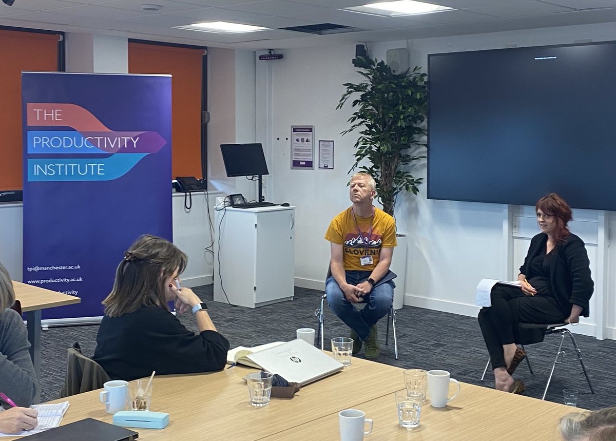 Thanks to ⁦<a href="/TPIProductivity/">The Productivity Institute</a>⁩ postdoc &amp; early career researchers for great 1.5 day ⁦<a href="/AllianceMBS/">Alliance MBS</a>⁩. We saw their excellent work presented with useful feedback from policymakers from across U.K. Nice wrap up session with ⁦@AndyWWestwood⁩ and ⁦<a href="/JenWilliams_FT/">Jennifer Williams</a>⁩