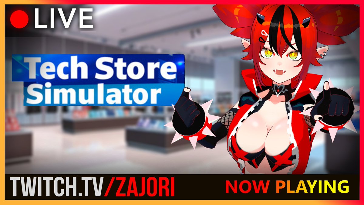 Zajori_Vtuber's tweet photo. 🔴We are playing #TechStoreSimulator
Thanks to #keymailer for giving us a copy of the game. https://t.co/SbDK1OCMSN