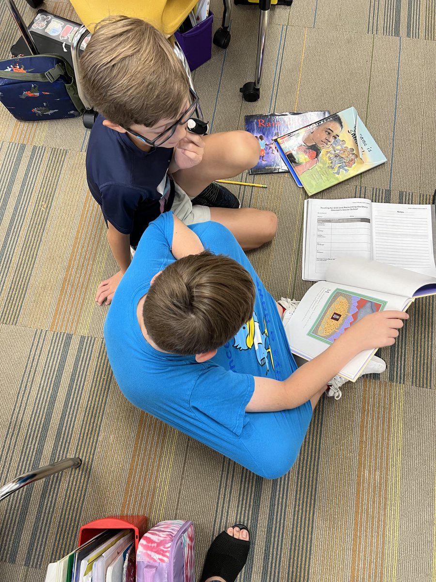 Partner read ⁦<a href="/ELeducation/">EL Education</a>⁩ Gr3 M1 to determine gist and central message of a story ⁦<a href="/HortonsCreekES/">Hortons Creek ES</a>⁩ #togetherisbetter ⁦<a href="/wcpsselemela/">WCPSS ELA</a>⁩