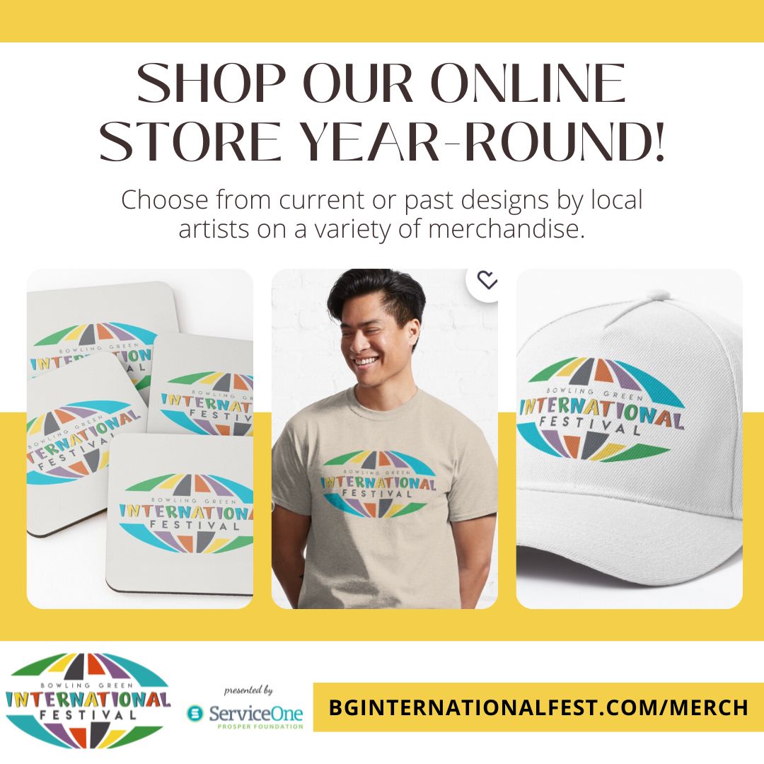 bginternational's tweet image. If you missed your favorite design on festival day, you can order clothing and a wide variety of accessories in our online store year-round. Start shopping at bginternationalfest.com/merch #Merch #Shop #BGIFbySOCU2024