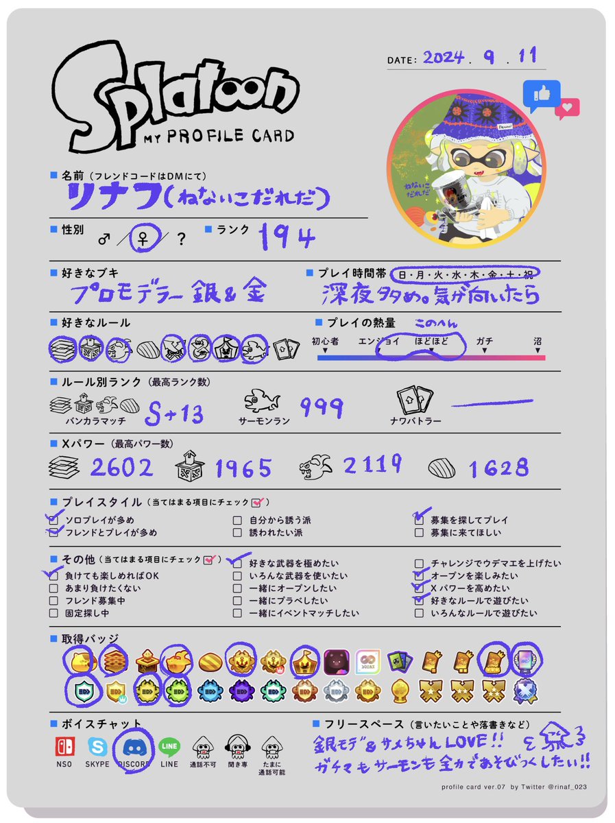 リナフ🦈ねないこだれだ tweet media