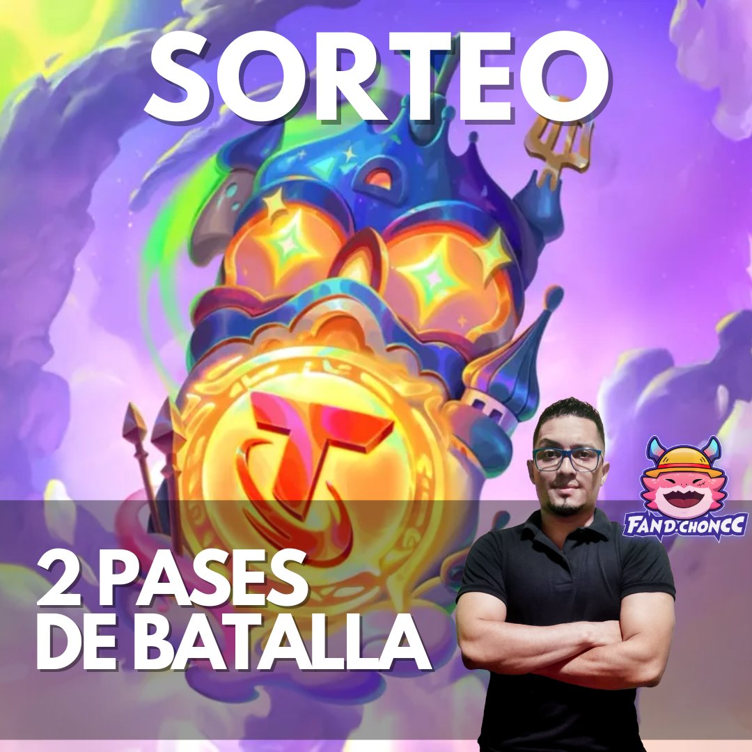 🔥 SORTEO 2 PASES DE TFT SET 12🔥

✅ 2 Ganadores 
✅ Para TODOS LOS SERVIDORES.

👇 Para participar, sígueme en mis redes:
TikTok: @ fand.choncc
IG: @ fand.choncc
Facebook: @ THG506

🔹 Dale follow y retuitea este Tweet 
🔹 Comenta el nombre de tu servidor
📅Cierra el 17/09/2024