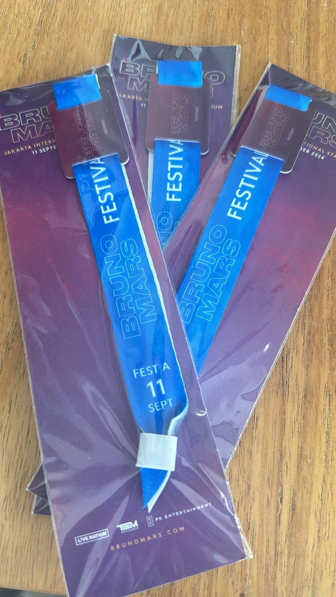 pijaaan's tweet photo. WTS (Want to Sell) BRUNO MARS JAKARTA 🎶🎶🎶

DAY 1  - 11 SEPT (today)🔥

- READY Festival A (3 TIX harga nego sampai bungkus) 🎸🎵

DM yaa #BrunoMars #BrunoMarsConcert #BrunoMarsLiveInJakarta #BrunoMarsJakarta #BrunoMarsinJakarta #WTSBrunoMars #WTBBrunoMars https://t.co/u7lT3lrraG