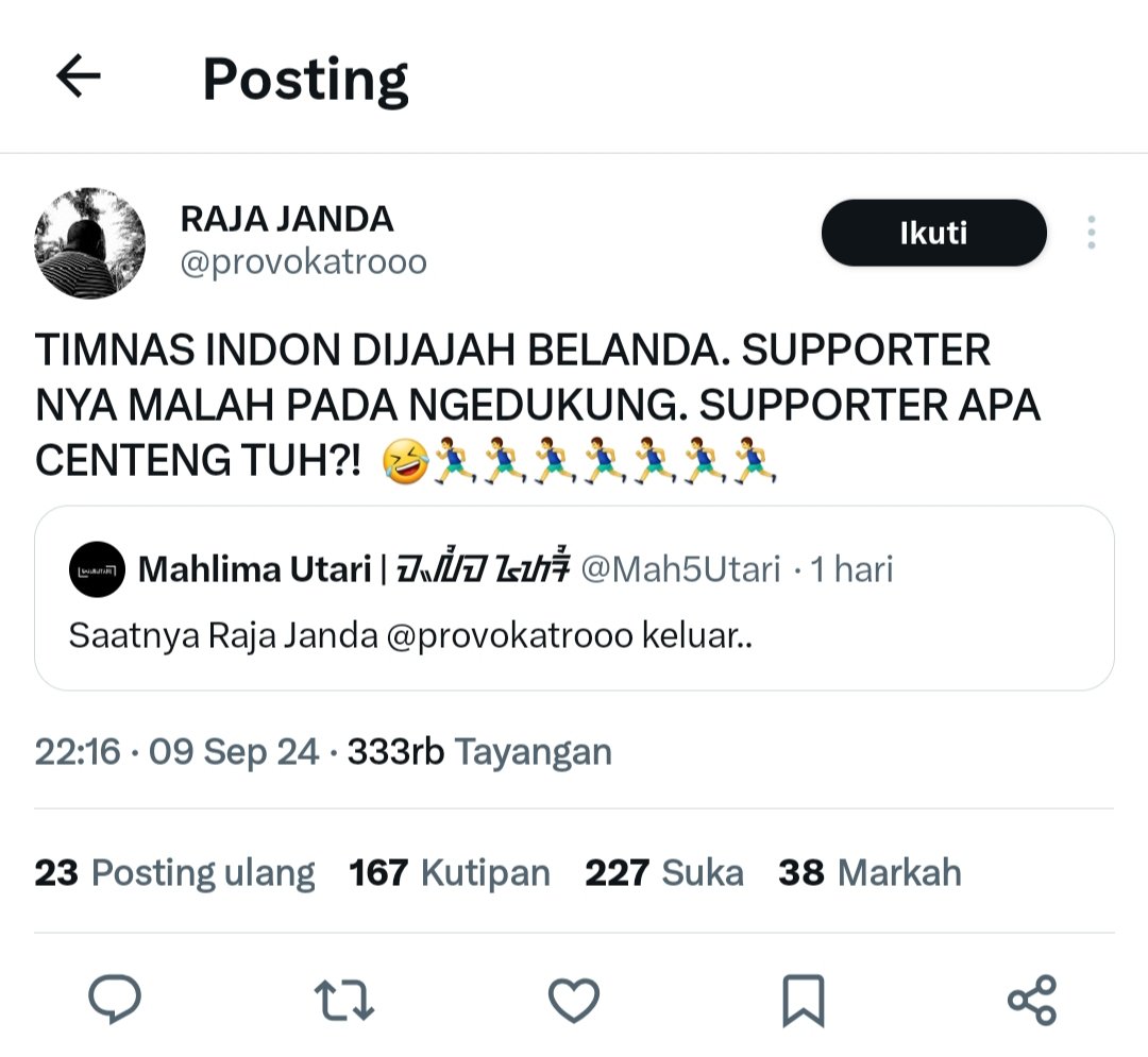 blablablablacok's tweet photo. @id_lgk Satu kaum sama makhluk ini 😂😂 https://t.co/fvejNo8aY9
