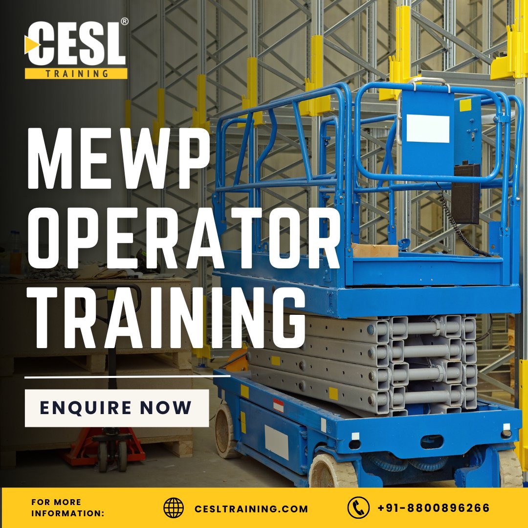 CeslTraining's tweet image. Elevate your skills to new heights! 🏗️ #MEWPOperatorTraining Safety and expertise at every level! 👷‍♂️🔝 #OperatorCertification Get certified, get ahead! Enroll today. 📈 #CareerGrowth Your career lift-off starts here! 🚀 #CESLTraining