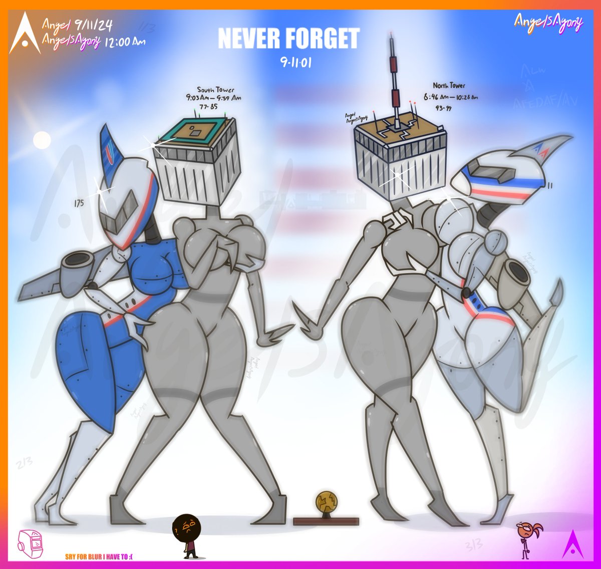 AngelsAgony2's tweet photo. 9/11/24 never forget #hottake #Controversy #controversial #badtake #rule34 #porn #worldtradesisters #nsfw #illustration #digitalart #idgaf #NoRegrets #twintowers #offensive #art #SeptemberNoFap still got more :) https://t.co/1Kx124Lz47