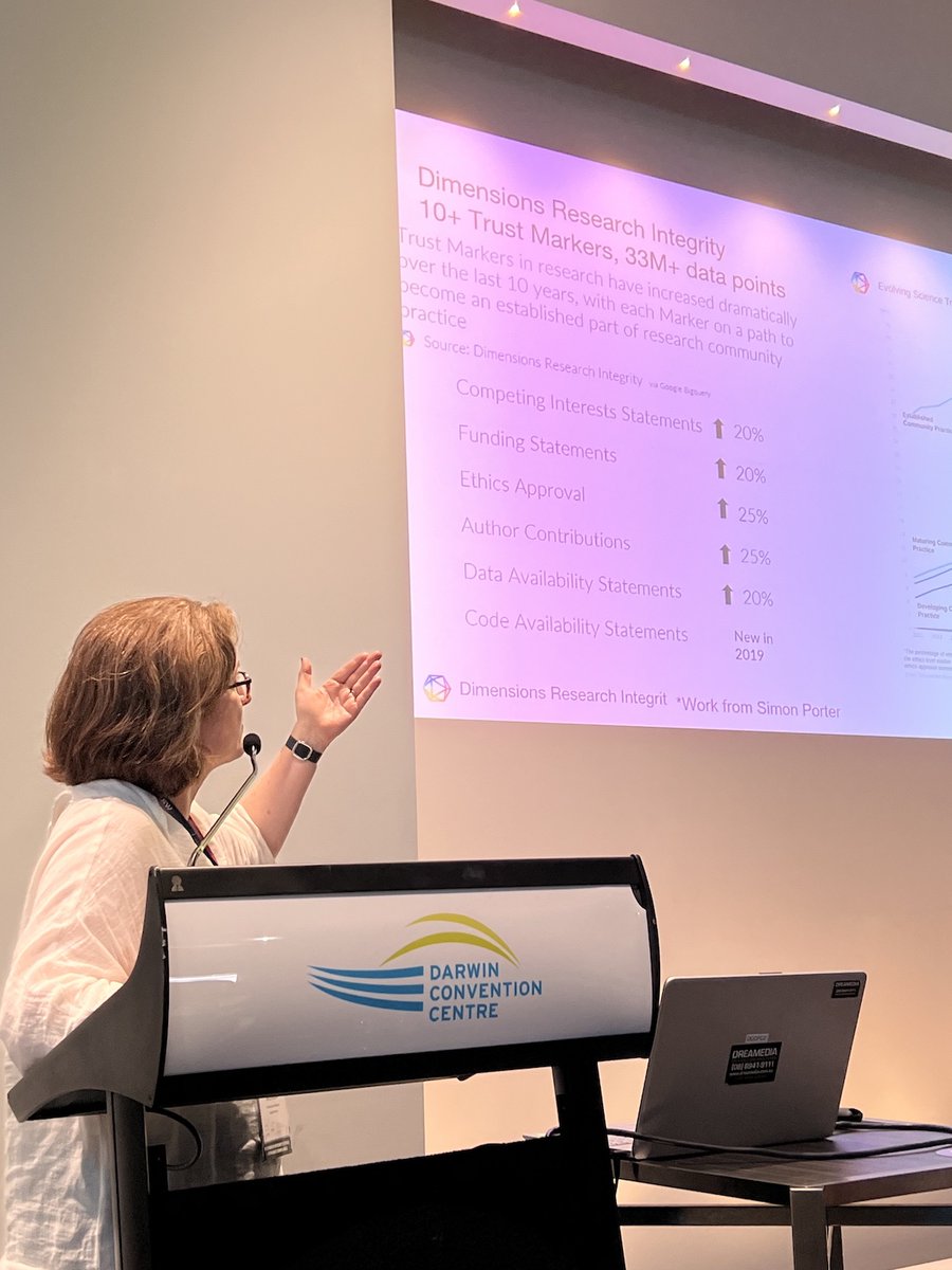 digitalsci's tweet photo. Here's our VP of Research Integrity, Dr Leslie McIntosh (@FauxSci), presenting on "Reframing University Rankings" at #ARMS24.

Leslie spoke about trust metrics &amp; how they can play a greater role in rankings assessments.

This talk used data from @DSDimensions.

@ARMSoa #ARMS2024 https://t.co/QsMcd2pW68