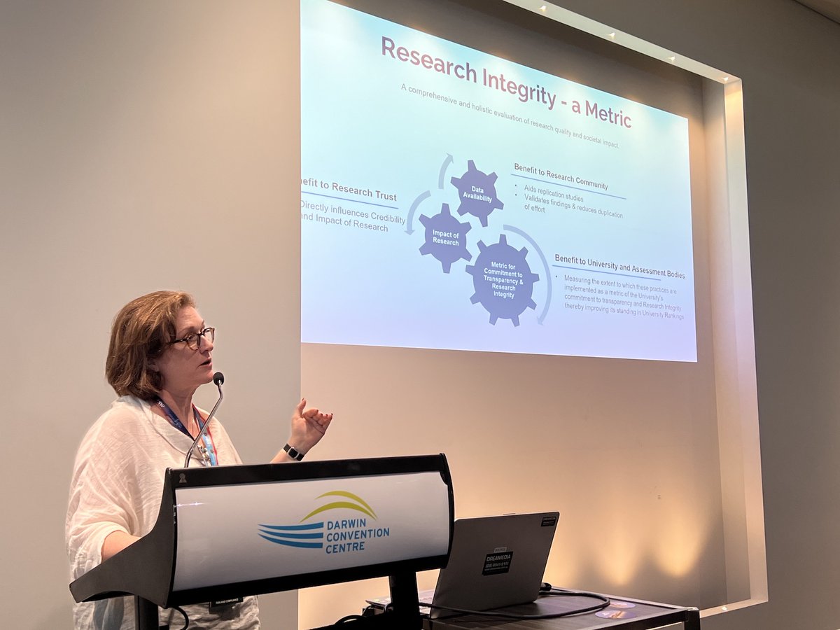 digitalsci's tweet photo. Here's our VP of Research Integrity, Dr Leslie McIntosh (@FauxSci), presenting on "Reframing University Rankings" at #ARMS24.

Leslie spoke about trust metrics &amp; how they can play a greater role in rankings assessments.

This talk used data from @DSDimensions.

@ARMSoa #ARMS2024 https://t.co/QsMcd2pW68