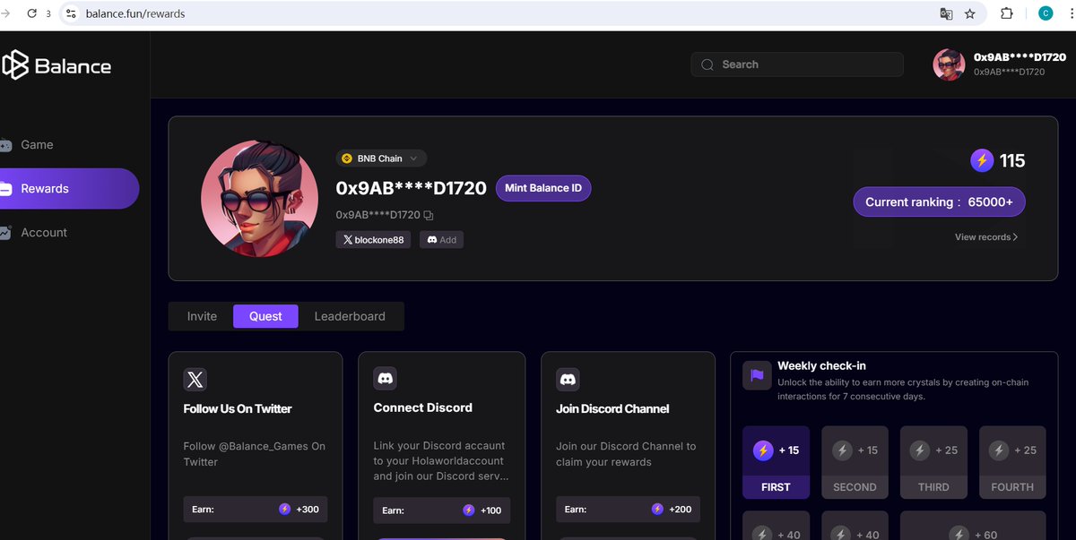 blockone88's tweet photo. @charles48011843 @Balance_Games 0x9AB40Ea938D8E4871B35769c4c0C82e9f1AD1720 https://t.co/hpgS9716UZ