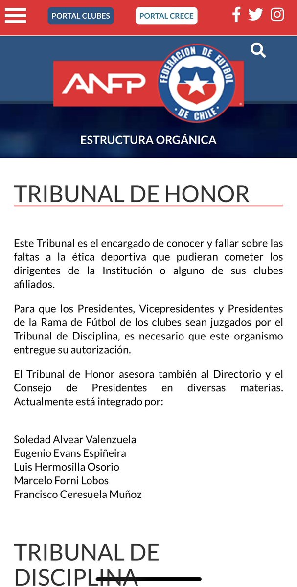 ern_di's tweet photo. @conceptotactic miren el 3er nombre del "tribunal de honor" de la ANFP. https://t.co/AXg3y9mnSn