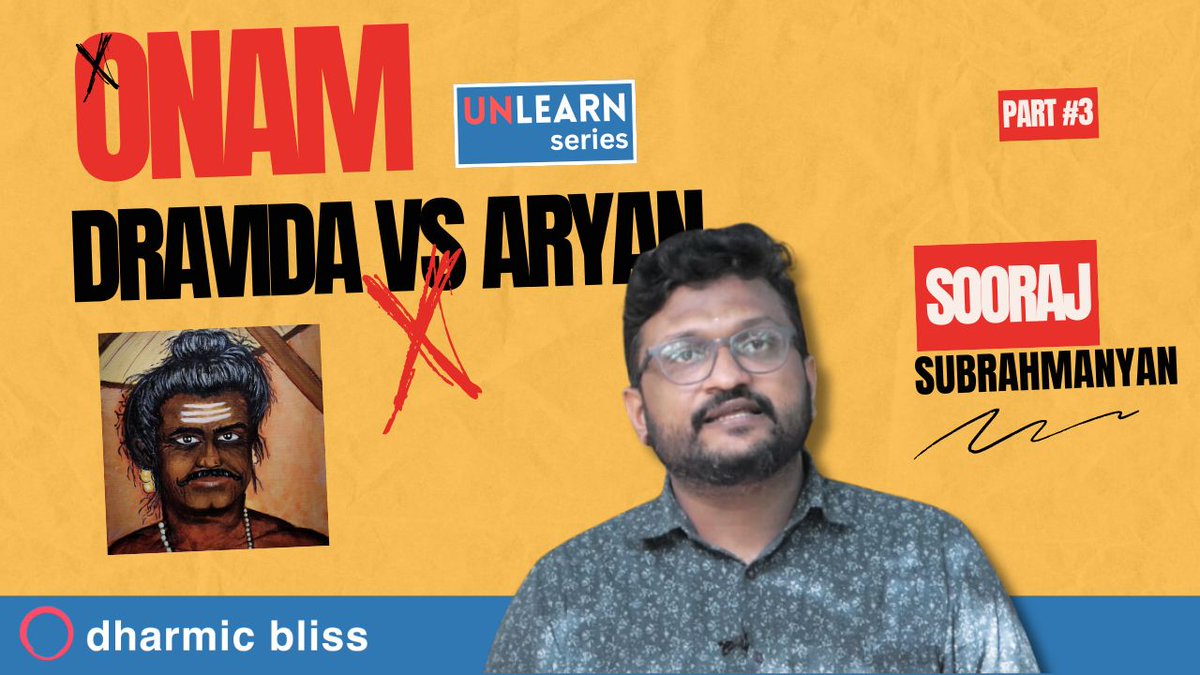 DharmicBliss's tweet photo. Dravida Maveli and Arya Vamana? Misinterpretation of Onam | Sooraj Subrahmanyan | Part 3

https://t.co/jFVk0tA8Ga https://t.co/EGNHkOIQXq